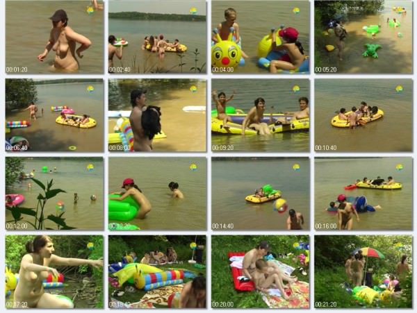 Videos about naked rest on the lake