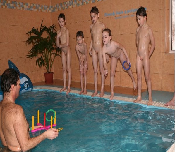 The pool in hotel - a photo of nudists