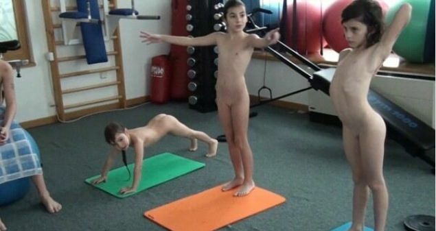 Nudism in a gym - Purenudism HD Video